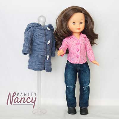 Muñeca Nancy con algunos patrones de Vanity nancy